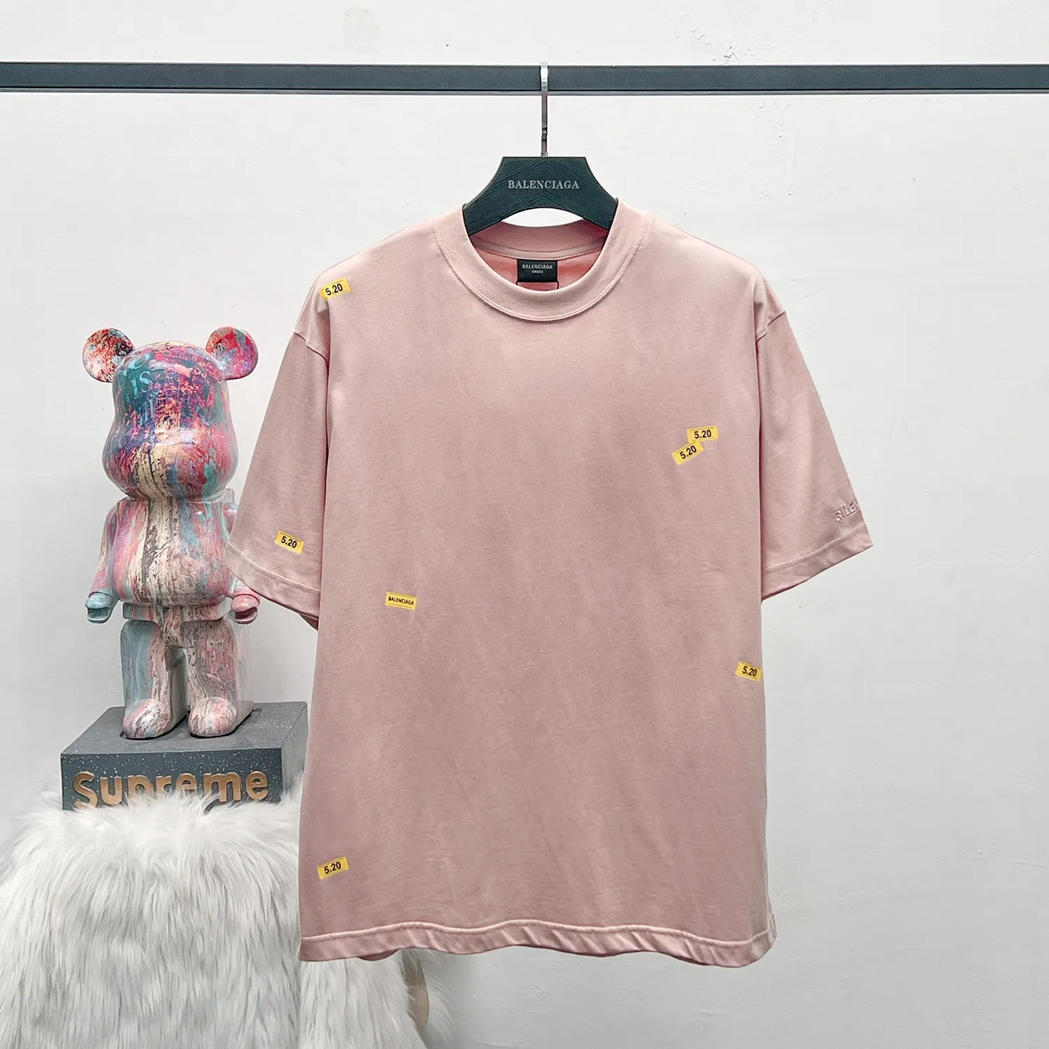 💰p95 # 26SS 520 # BALENCI*GA # 260g * 1 1 + os Same Style！！ ：3347# Sizes：xs-L ：3 （ ，Pink， ）